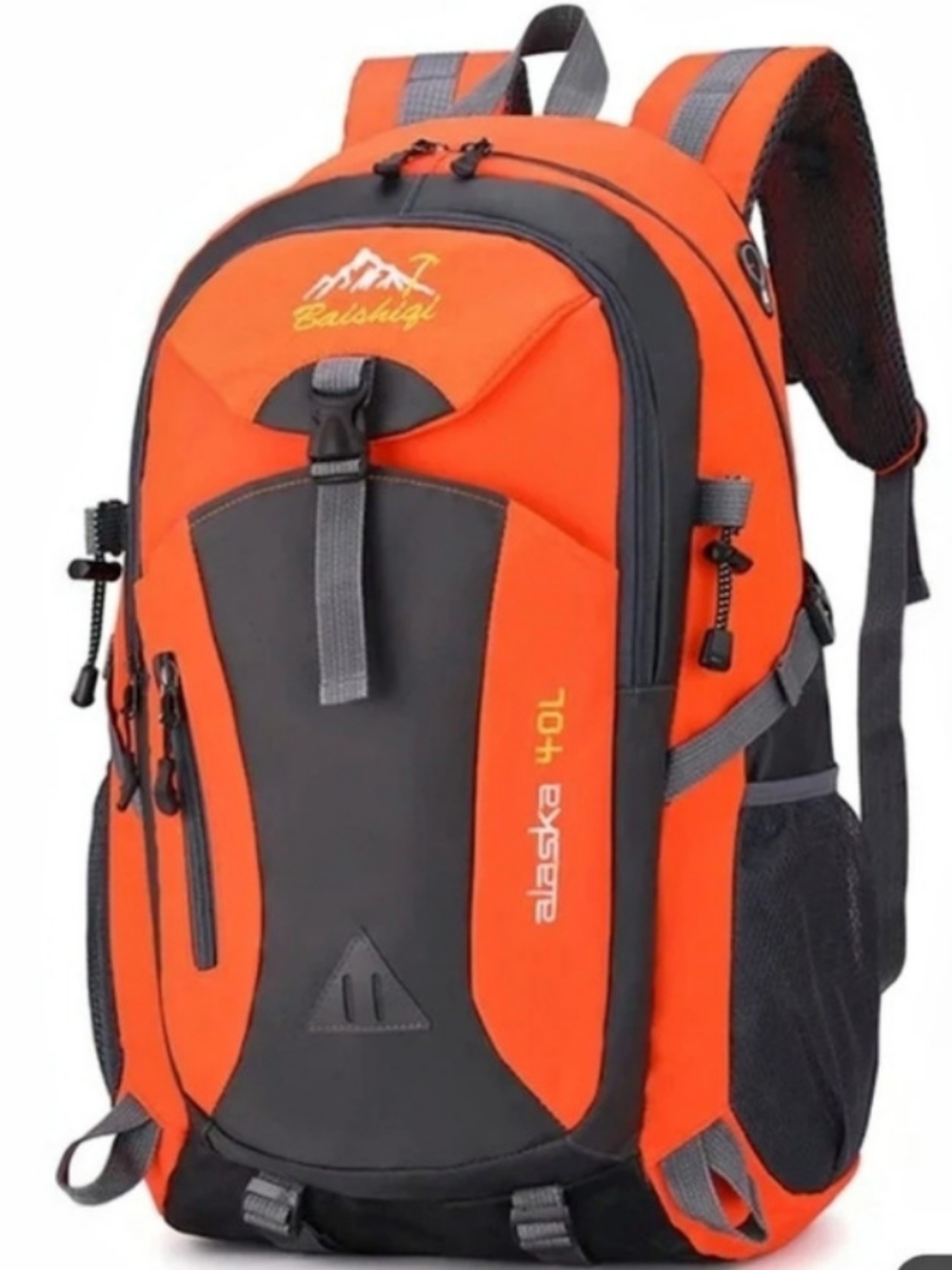 alaska 40L Orange & Black Backpack Like New